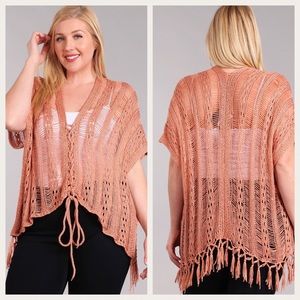🌷PLUS boho chic fringe sweater🌷